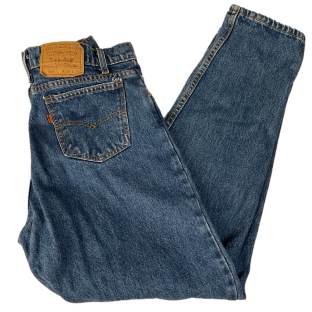 Levi's Orange Tab 550 Jeans Made in USA Vintage